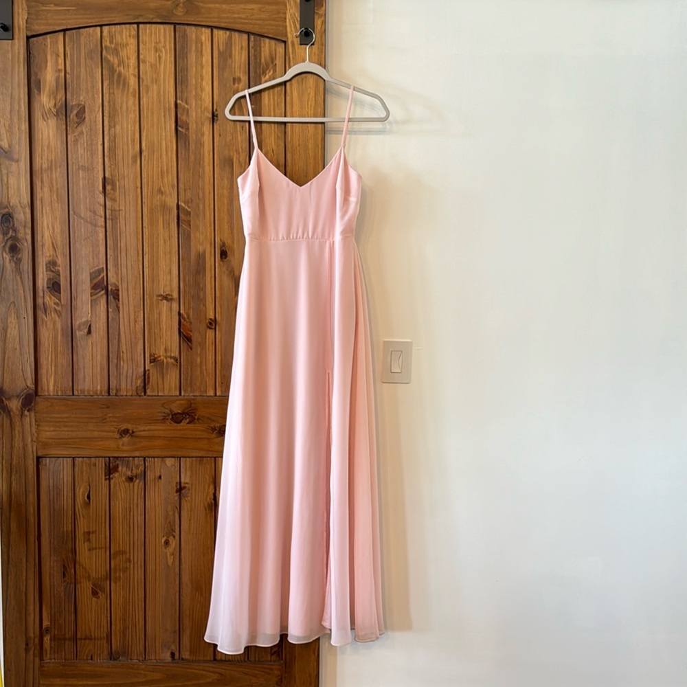 Birdy grey bridesmaids blush pink dress